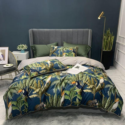 Jungle Reverie Duvet Cover Set (Long-staple Sateen Cotton)