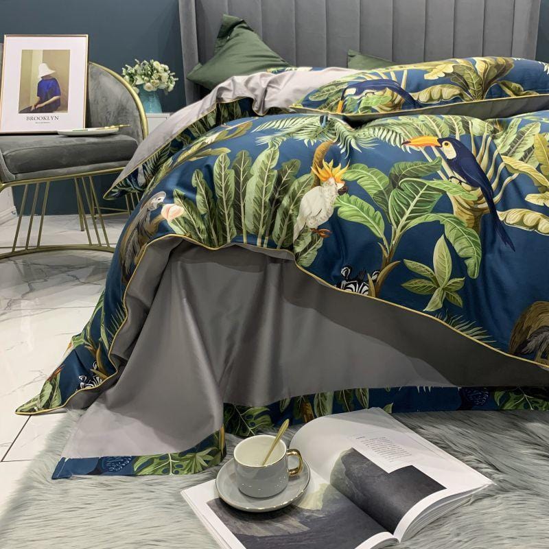 Jungle Reverie Duvet Cover Set (Long-staple Sateen Cotton)