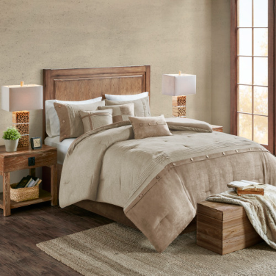 Canyon Dusk Faux Suede Bedding Set - US - KaveCore