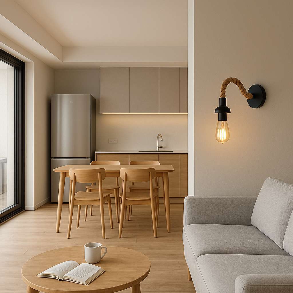 Rope Arm Vintage Wall Lamp - KaveCore