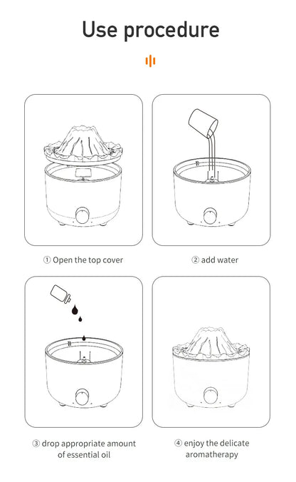 Volcano Flame & Mist Humidifier