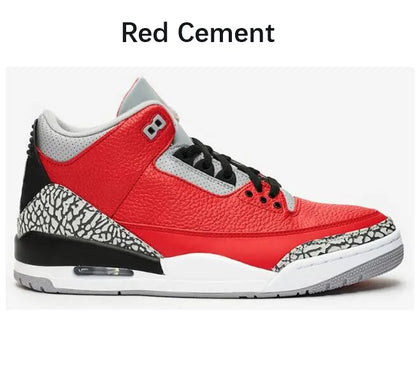 Men Basketball Shoes Black Cement Black Cat White Cement