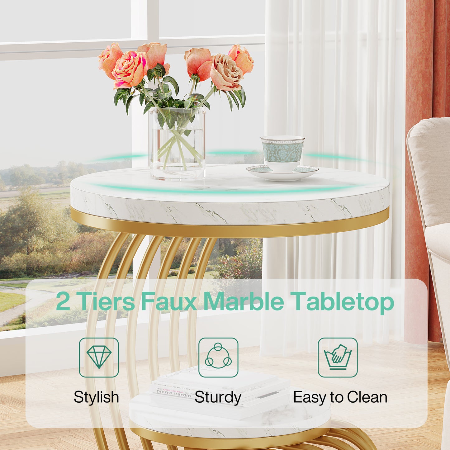 Evoque Curve Side Tables US