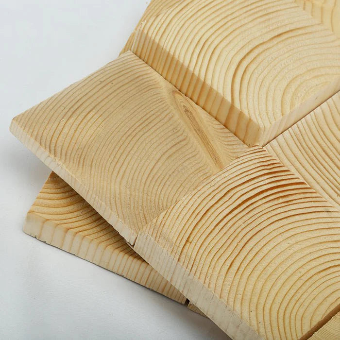 SculptWood Cube Mosaic Wall Panel