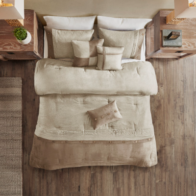 Canyon Dusk Faux Suede Bedding Set - US - KaveCore