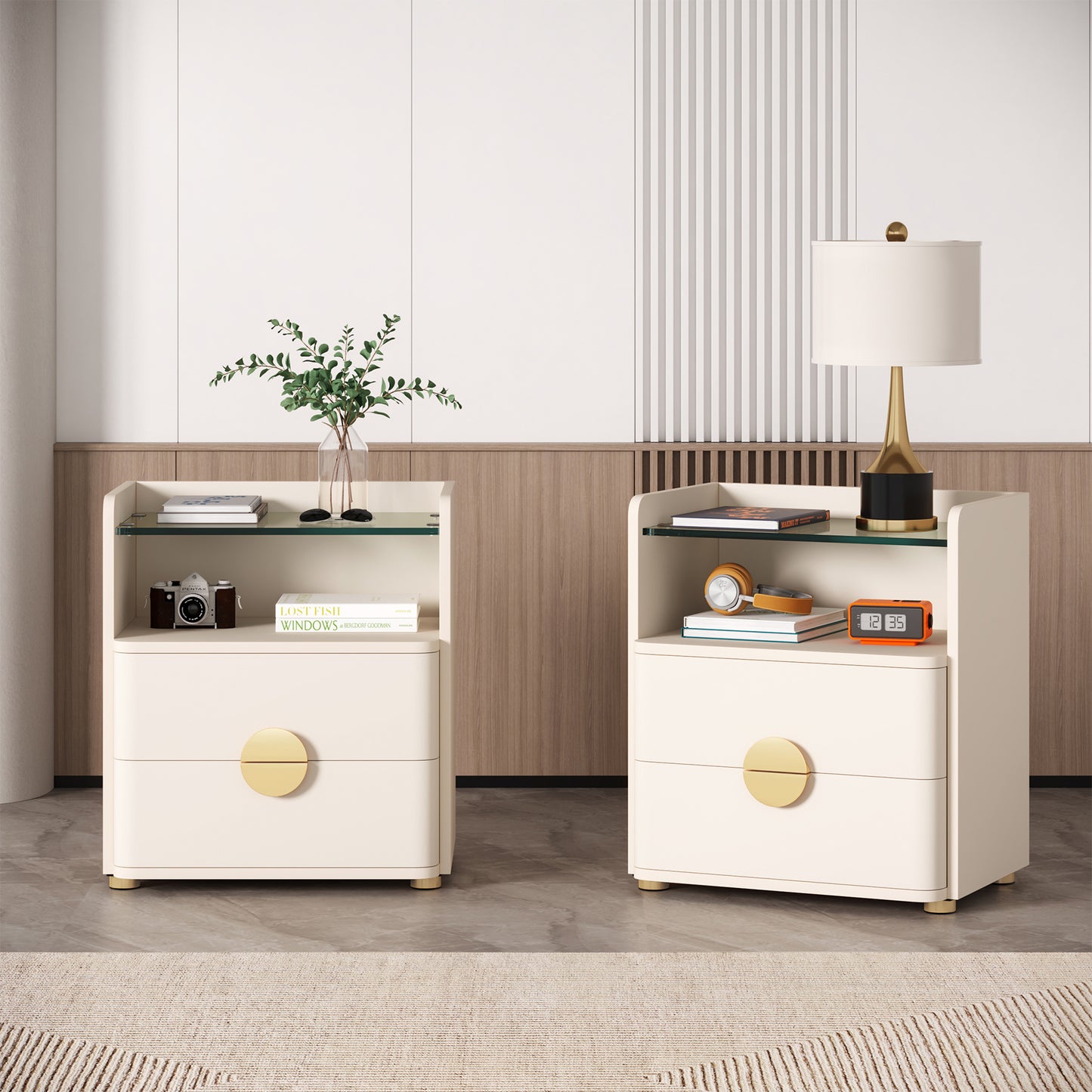 Nova Glass Nightstand US