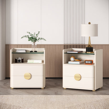 Nova Glass Nightstand US