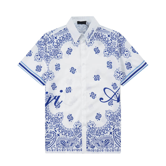Luxury Mens Designer Shirts Letter Printed AM*R1