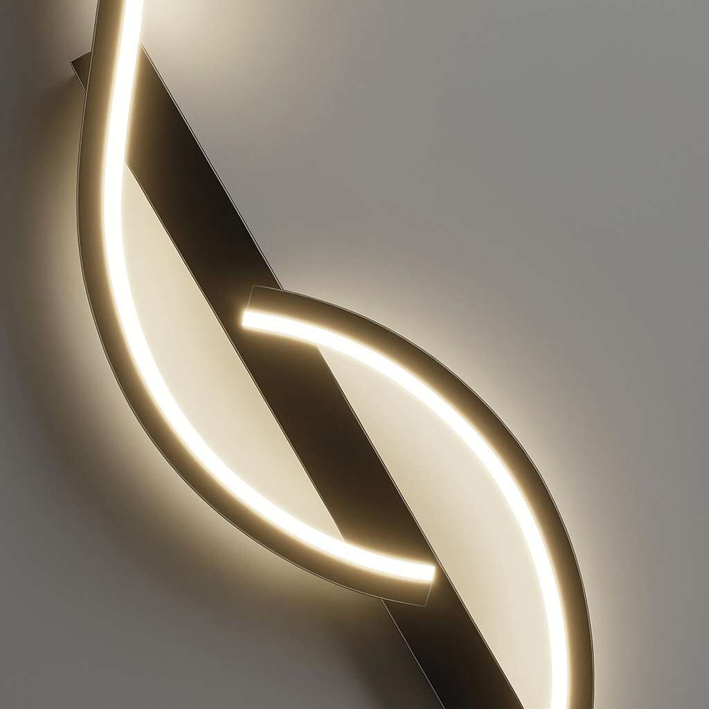 Modern Wave LED Wall Light