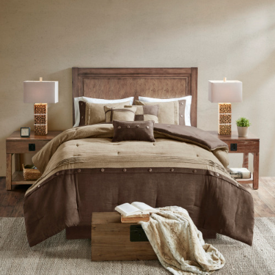 Canyon Dusk Faux Suede Bedding Set - US - KaveCore