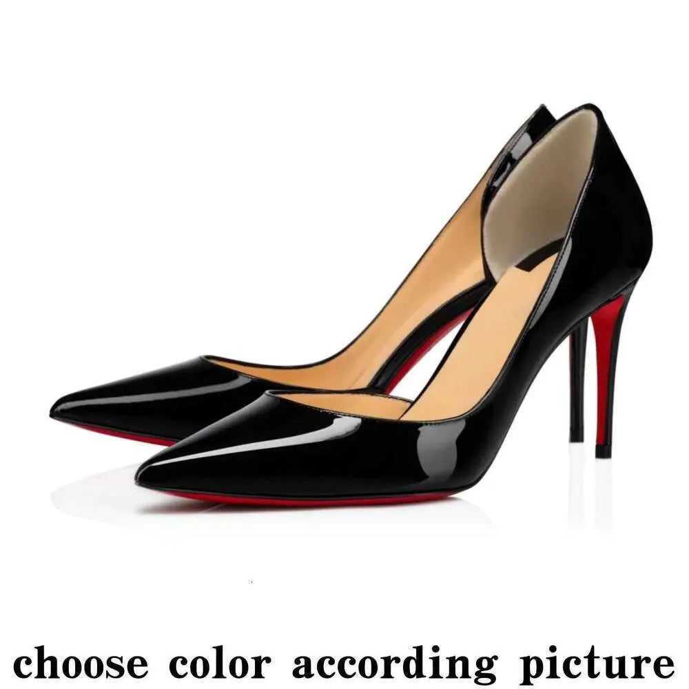 High Red Heels Shoes Designer Soled Peep Pointed Toe Sandals