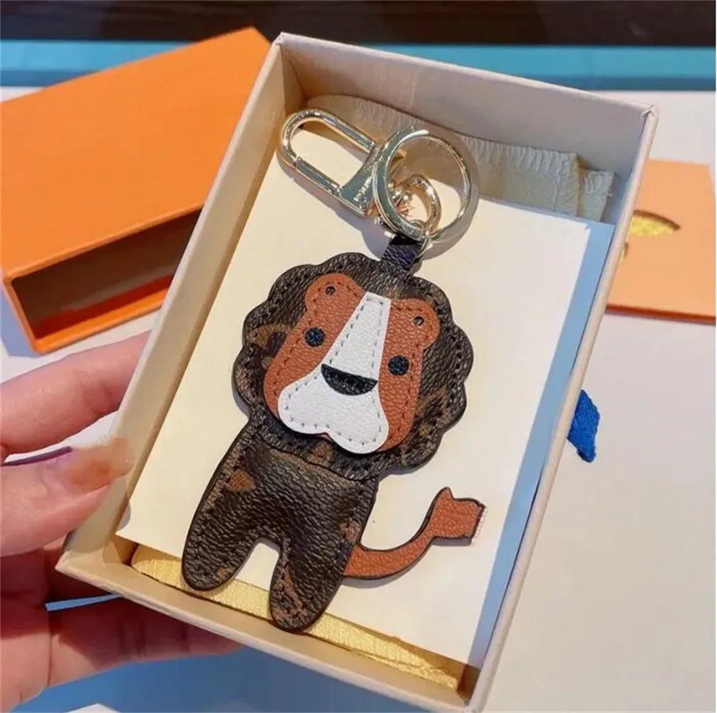 Luxury Keychains Designer Letters Leather