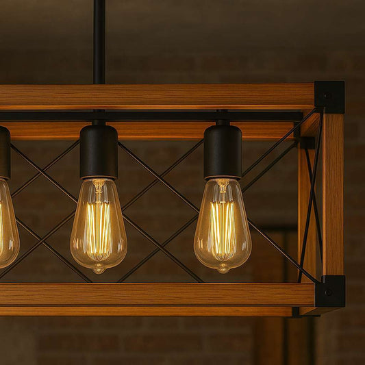 Vintage Beam 5-Light Chandelier - US - KaveCore