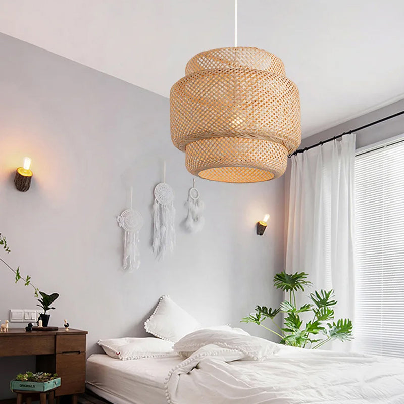 Harmony Twist Rattan Lamp - KaveCore