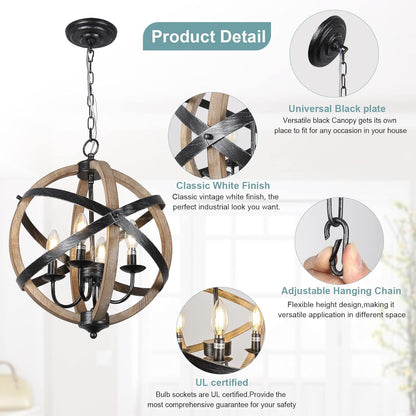 The Ironwood Herald Rustic Chandelier - US - KaveCore