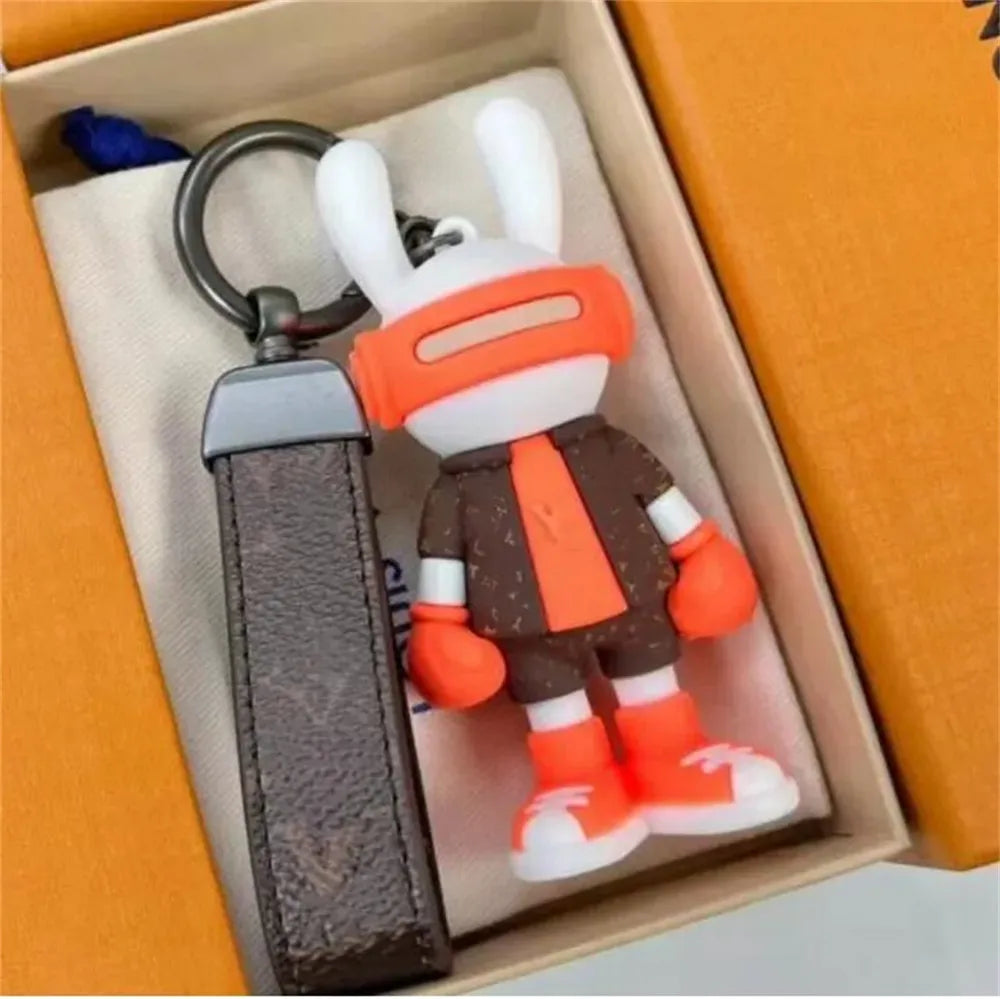 Luxury Keychains Designer Letters Leather