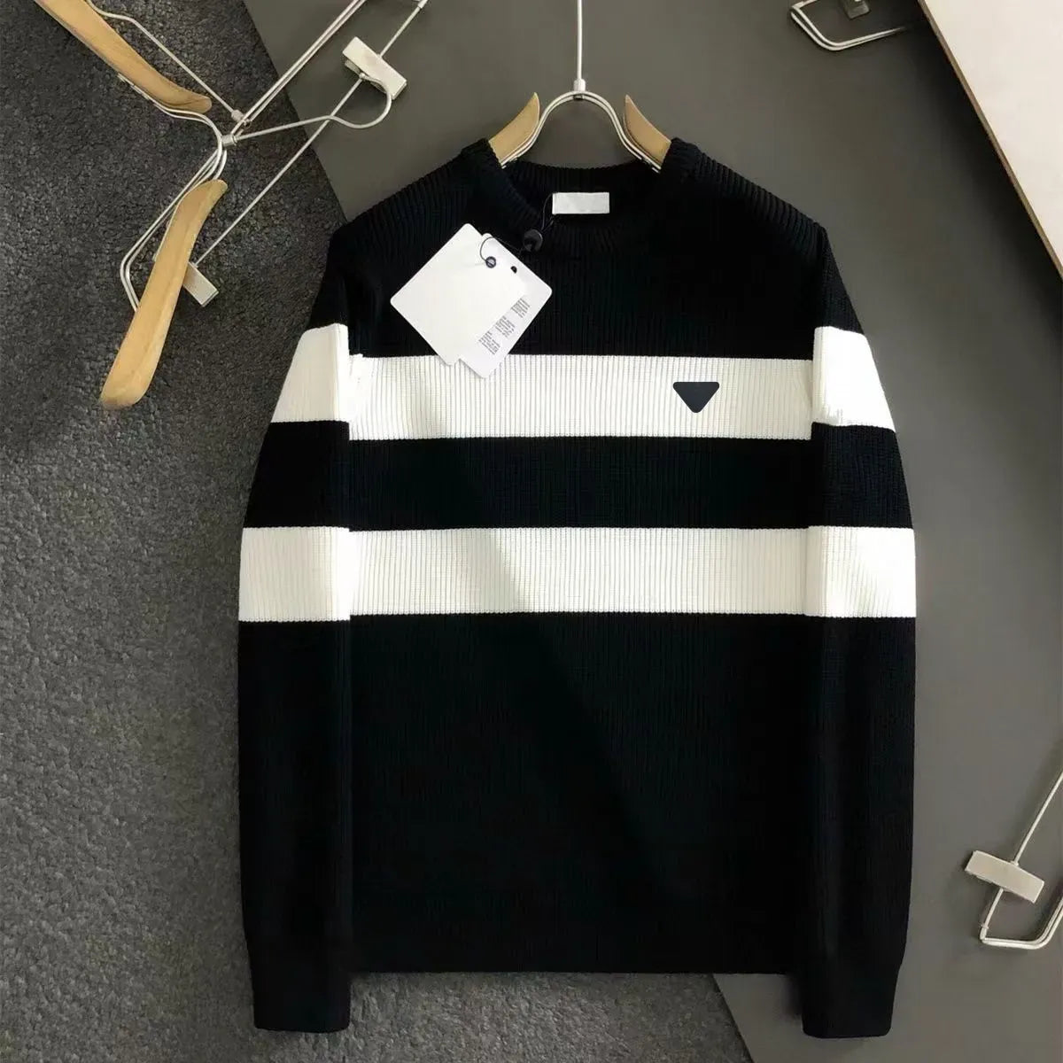 Men's Sweater Designer Letter Round Neck