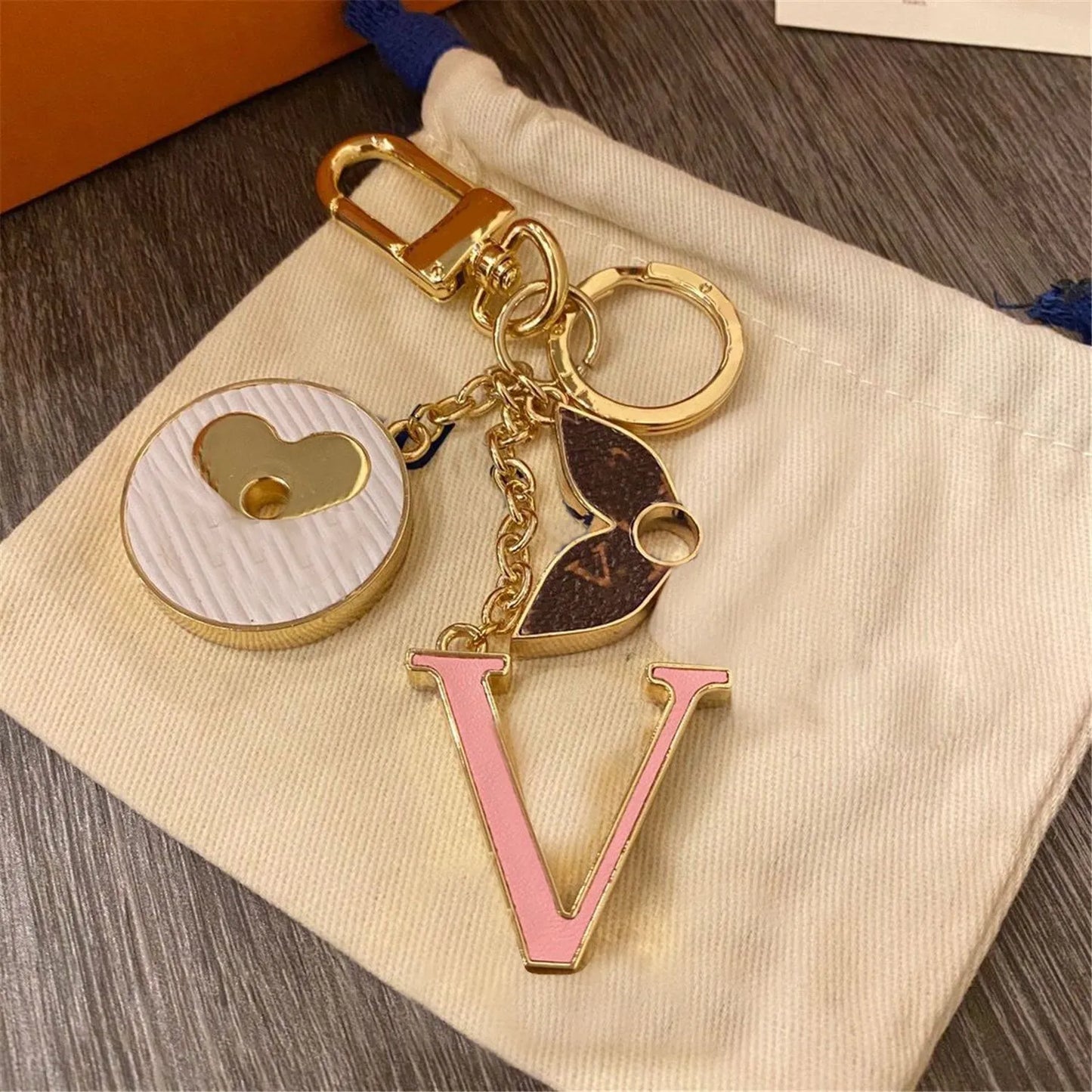 Designer Keychains Fashion Luxury Buckle