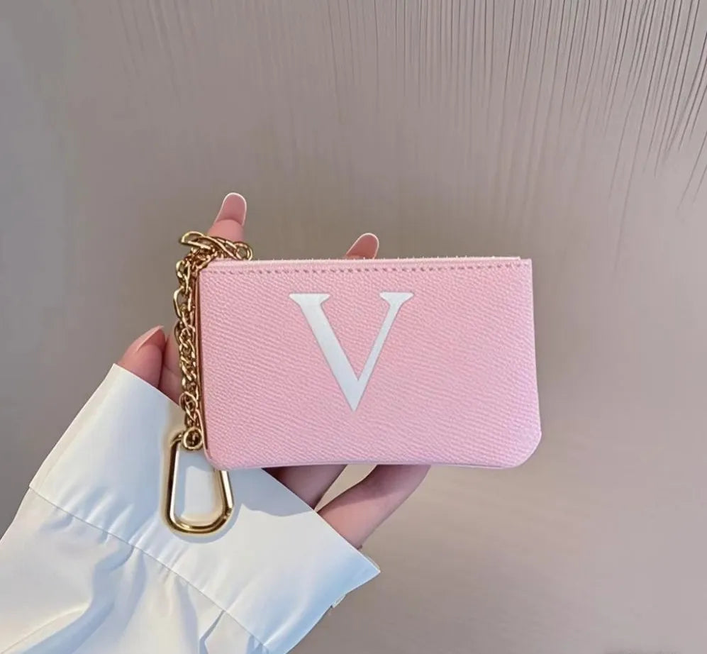 Luxury Keychains Designer Letters Leather