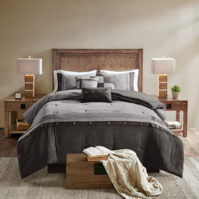Canyon Dusk Faux Suede Bedding Set - US - KaveCore