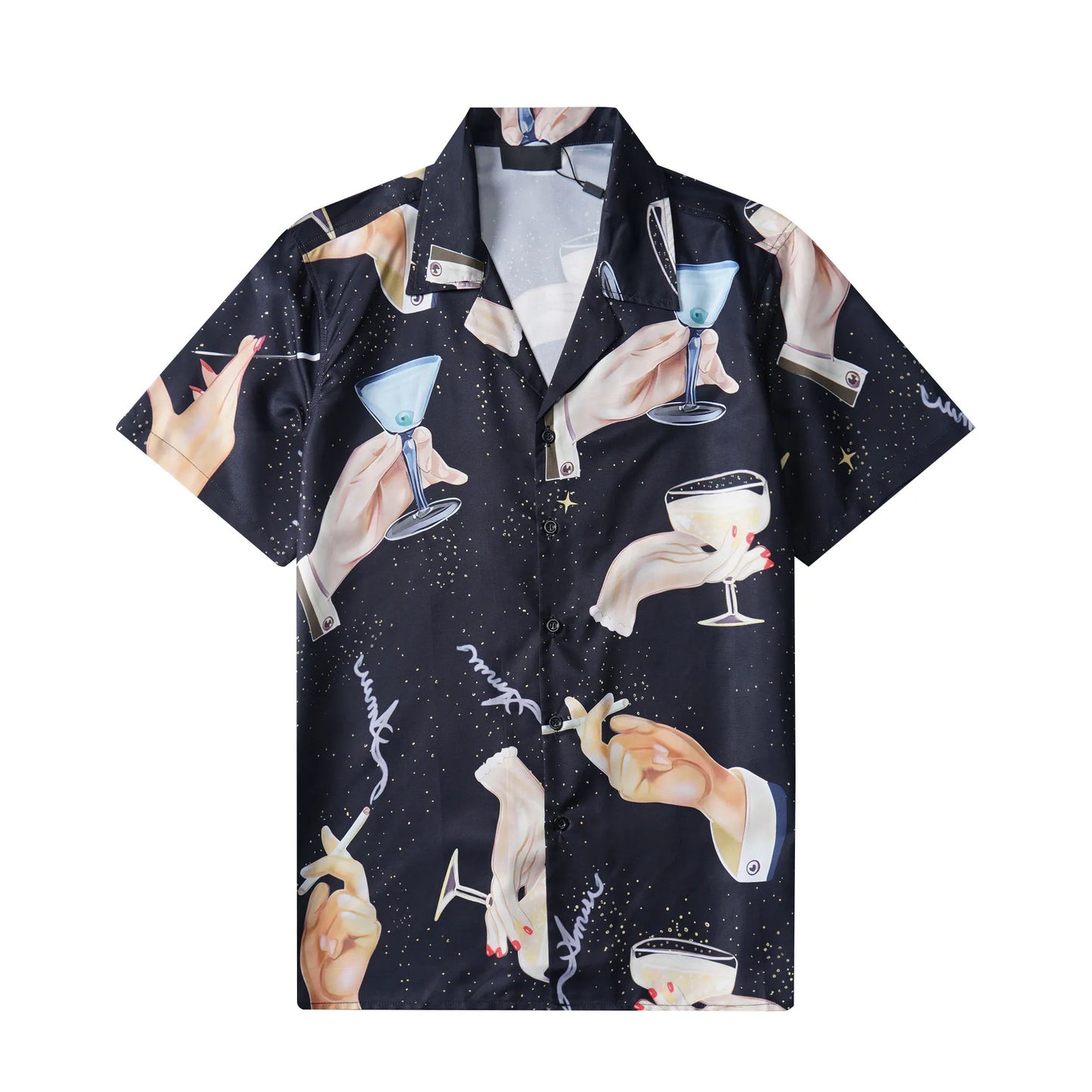 Luxury Mens Designer Shirts Letter Printed AM*R1