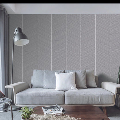 Chevron Crest Suede Wallpaper