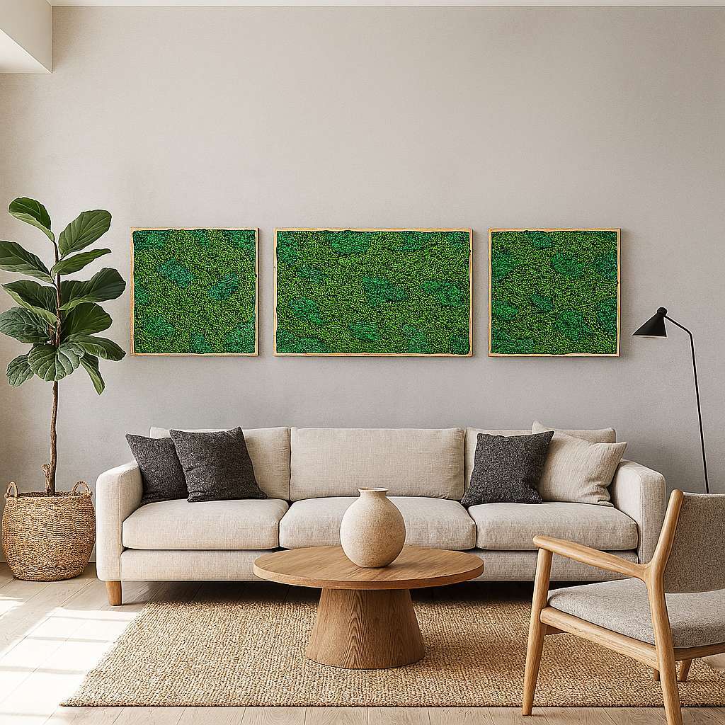 TrioBloom Natural Moss Art