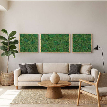 TrioBloom Natural Moss Art