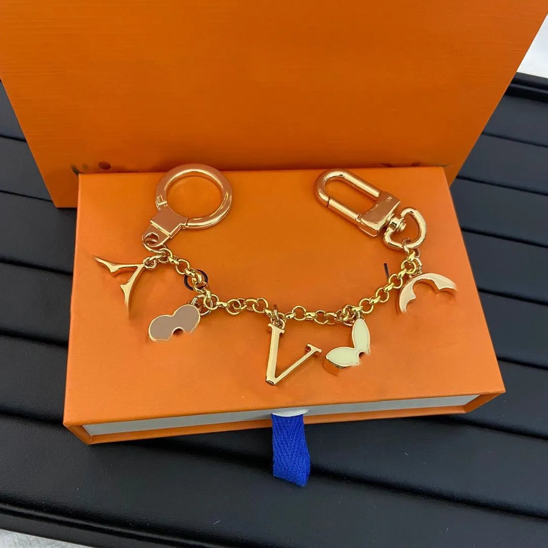 Designer Keychains Fashion Luxury Buckle