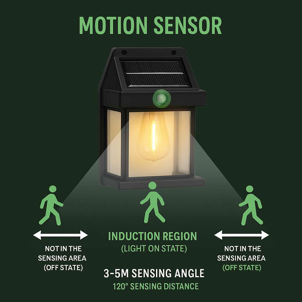 Solar Powered LED Garden Lamp - KaveCore