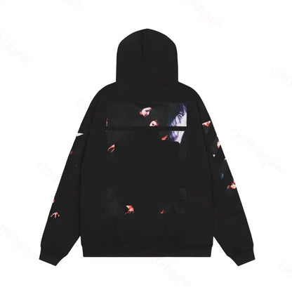 Designer Hoodie Sweater Monet Style Top Graffiti