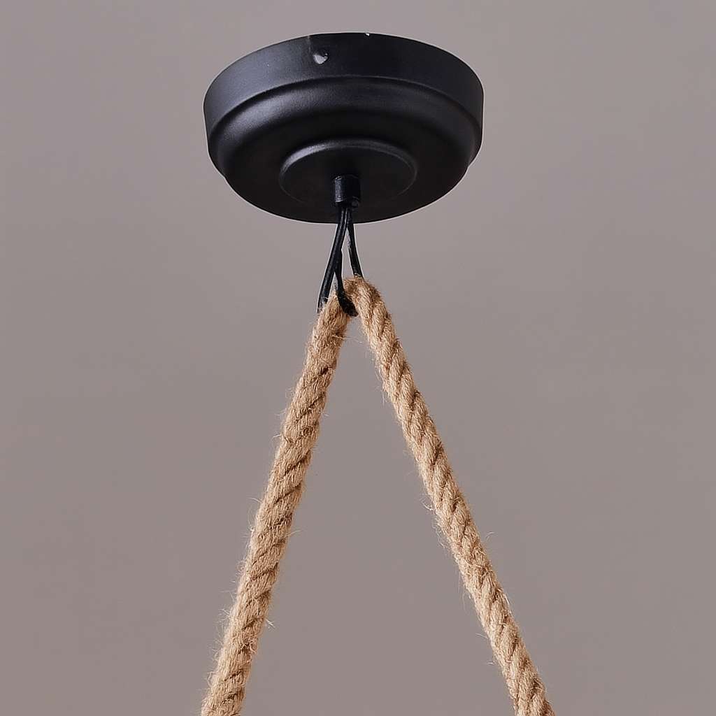 Lighthouse Loop – Handwoven Rope Chandelier