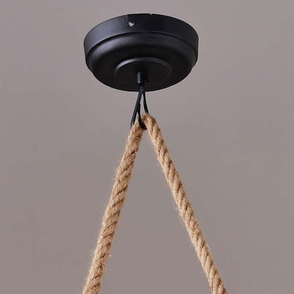 Lighthouse Loop – Handwoven Rope Chandelier