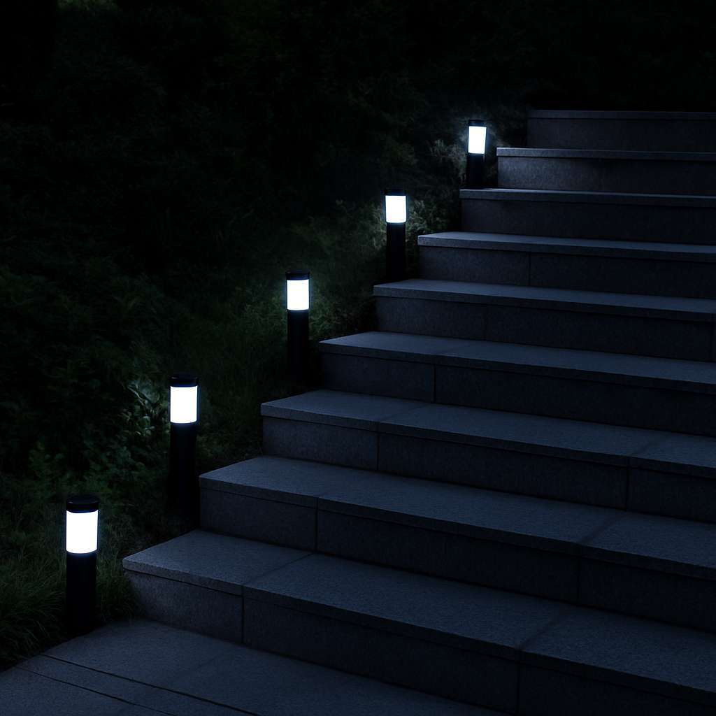 Lumari Sleek Solar Walkway Lamp - KaveCore