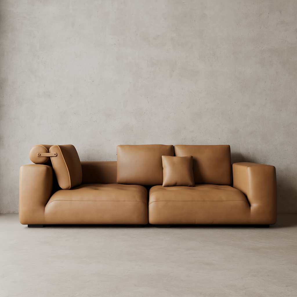 Lazaro Leather Sofa