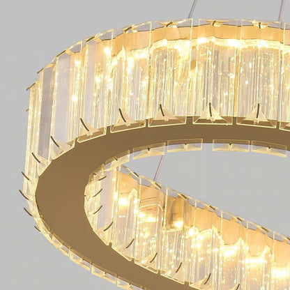 Oval Crystal LED Chandelier - KaveCore