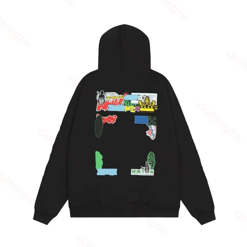 Designer Hoodie Sweater Monet Style Top Graffiti