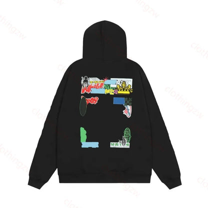Designer Hoodie Sweater Monet Style Top Graffiti