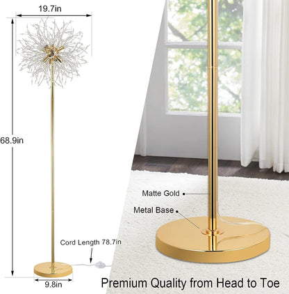 Sparkling Crystal Firework Floor Lamp - US - KaveCore