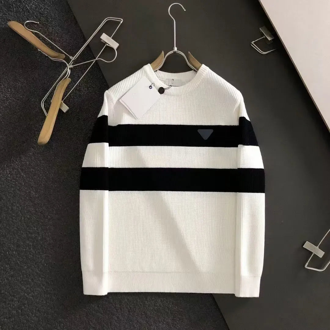 Men's Sweater Designer Letter Round Neck