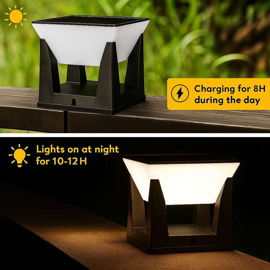 LumiSquare Solar Post - KaveCore