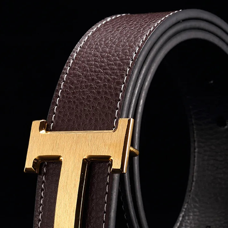 Fashion Brand Designers Belt Leather Business Cowhide Men