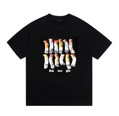 Summer T-shirts Parisian Designer Round Neck