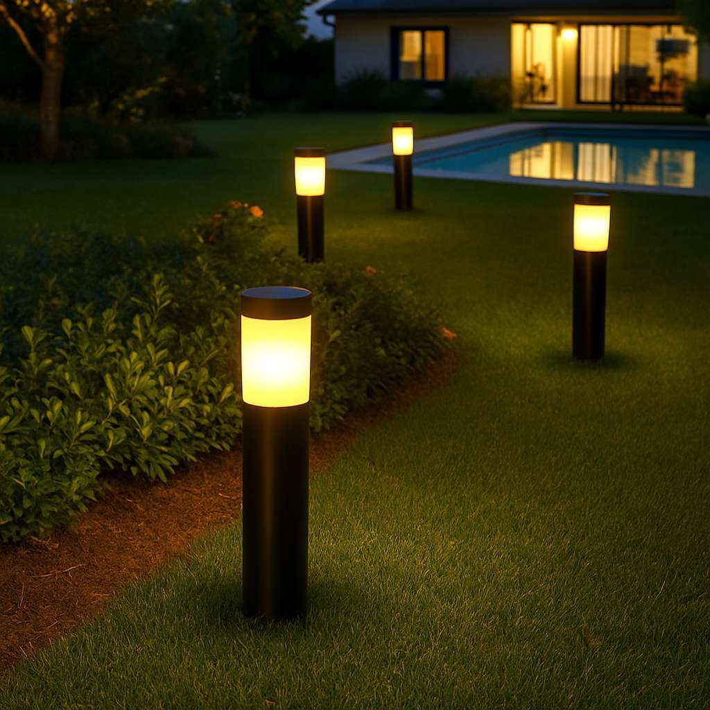 Lumari Sleek Solar Walkway Lamp - KaveCore
