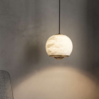 Sleek Marble Hanging Lamp - KaveCore