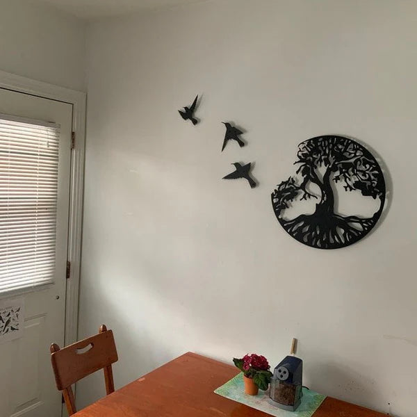 Birds of Grace Metal Wall Art