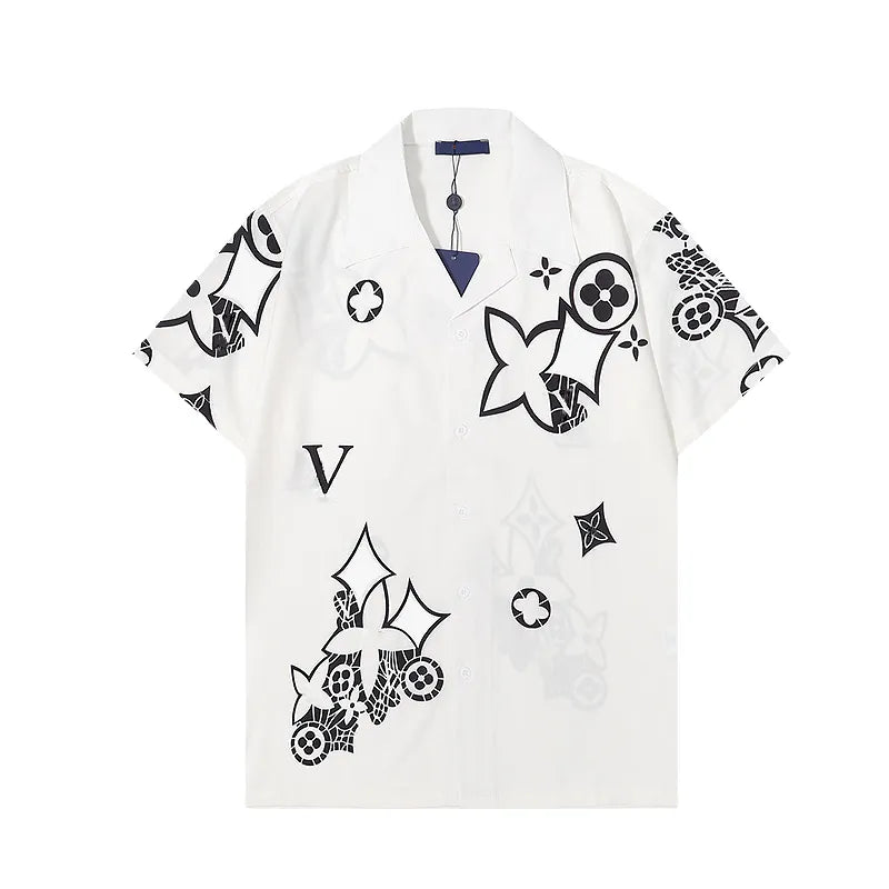 Luxury Mens Designer Shirts Letter Printed LIV