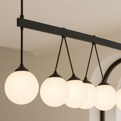 OrbitGlow 8-Light Floating Sphere Chandelier - US - KaveCore