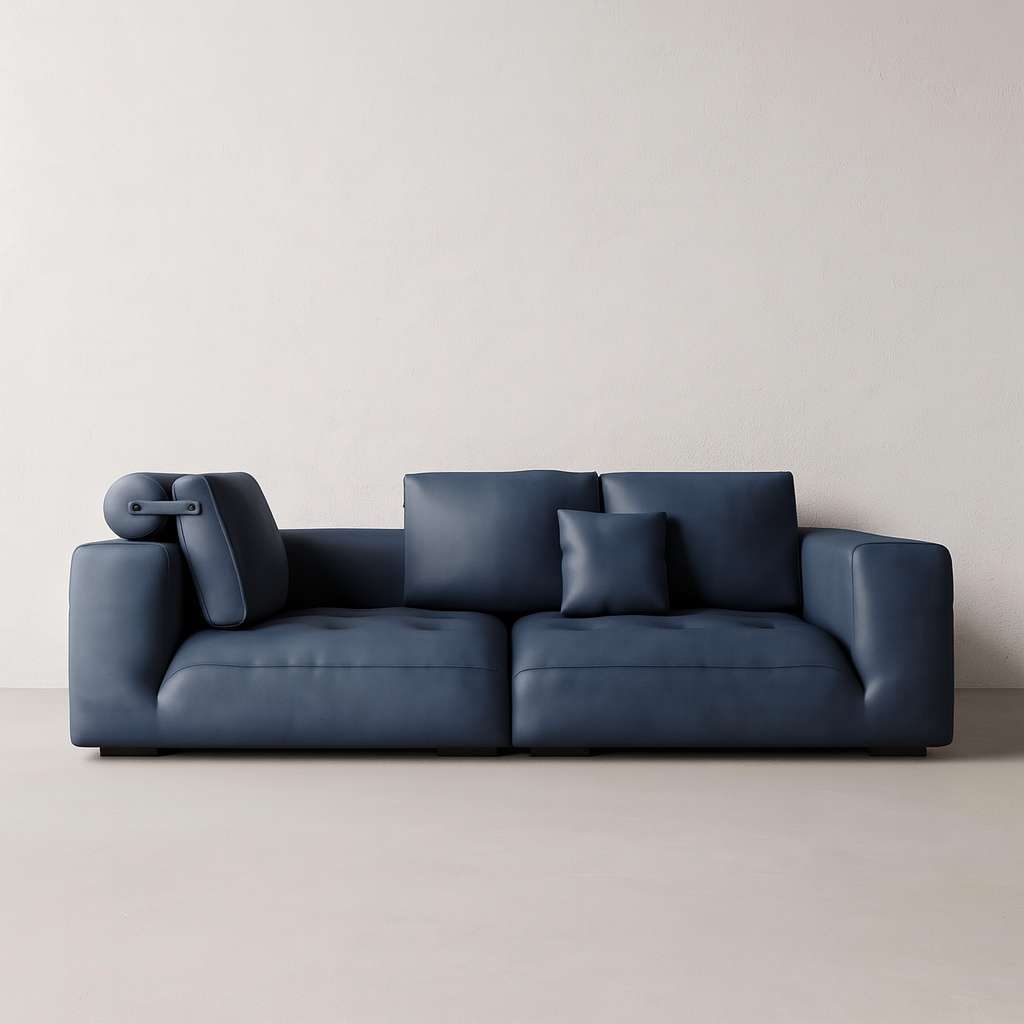Lazaro Leather Sofa