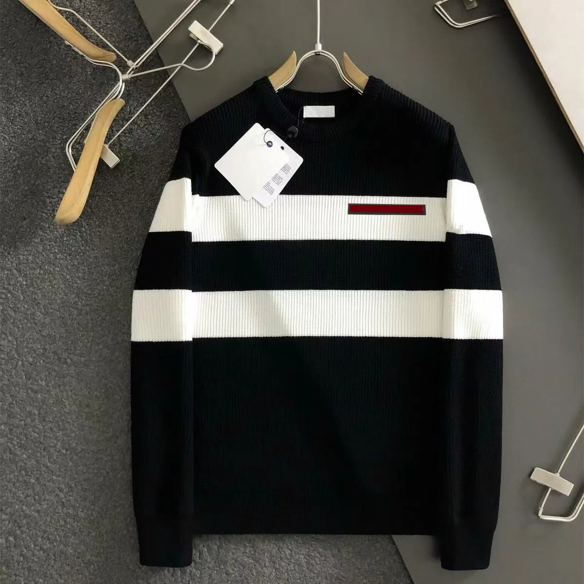 Men's Sweater Designer Letter Round Neck
